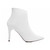 Bota Feminina Salto Alto Fino Verniz Branco