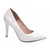 Scarpin Off White Salto Alto Class Elegance