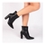 Bota Preta Cano Médio Salto Alto com Ziper - Melvie  - scarpin, botas, sandálias para todos os estilos!