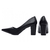 Sapato Scarpin Napa Preto Salto Bloco Alto - comprar online