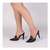 Scarpin Mule Preto Salto Alto com Fivela Dourada na internet