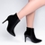 Bota Cano Médio Verniz Preto com Salto Alto