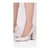 Scarpin Off White Salto Alto Aberto do Lado Antiderrapante na internet