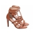 Sandália Caramelo Salto Fino Calcanhar Fechado - Melvie  - scarpin, botas, sandálias para todos os estilos!