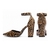 Scarpin Verniz Onça Salto Bloco 9cm melvie