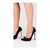 Scarpin Verona Nobuck Preto Salto Alto Laço e Strass confortável melvie