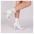 Bota Cano Médio branco com Detalhes nas Fivelas - Melvie  - scarpin, botas, sandálias para todos os estilos!