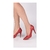 Scarpin Verona Vermelho Veniz Salto Salto Alto e Fino 