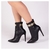 Bota Tiras em Dourado Salto 12 Cano Médio - Melvie  - scarpin, botas, sandálias para todos os estilos!