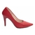 Scarpin Verona Vermelho Veniz Salto Salto Alto e Fino 