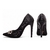 Scarpin Preto Salto Alto e Fino com Laço de Strass - Melvie  - scarpin, botas, sandálias para todos os estilos!