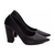Scarpin Verona Preto Salto Grosso Alto Confortável melvie