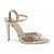 Scarpin Salto Alto Dourado com Laço em Strass - comprar online