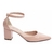 Scarpin Verona Verniz Rose Salto Médio confortável melvie