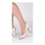 Scarpin Off White Salto Alto Aberto do Lado Antiderrapante - comprar online