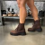 Borcego Heli Choco Cuero - comprar online