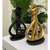 Estatueta Decoração Casal de Namorados - Preto e Dourado