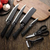 Kit 4 Facas Profissionais Antiaderente Inox - Ideal para churrasco e cozinha (incluso tesoura e descascador) - comprar online