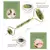 JadeGlow: Rolo e Placa Gua Sha para Massagem Facial e Anti-rugas - IOS Beleza Premium
