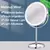 Imagem do GlowMirror: Espelho de Maquiagem com Luz LED e Carregamento USB