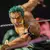 Figura Anime de Três Lâminas, Estátua One Piece, coleção em PVC, modelo de - Arcanjos Geek