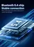 Nova lenovo gm2 pro max atualização sem fio bluetooth 5.4 fones de ouvido led - Arcanjos Geek