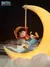 Uma peça original luffy night light anime periférico decoração de mesa contr