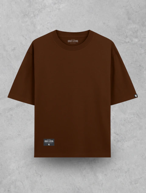 Camiseta Oversized Basic Marrom | Urban Clothing