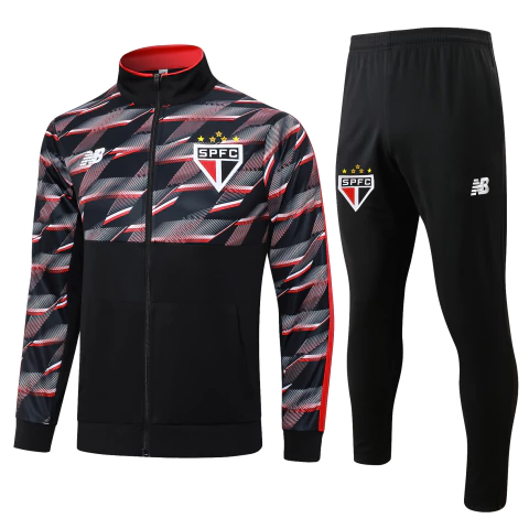 Conjunto Adulto São Paulo 2024 - Treino - New Balance - Preto