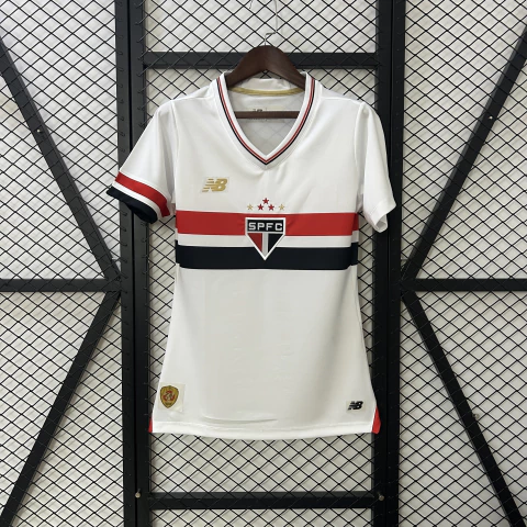 Camisa São Paulo I 25/26 - Feminina New Balance - Branco - comprar online