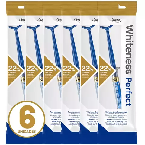 Clareador Dental Whiteness Perfect 22% - FGM - 6 Unidades - comprar online