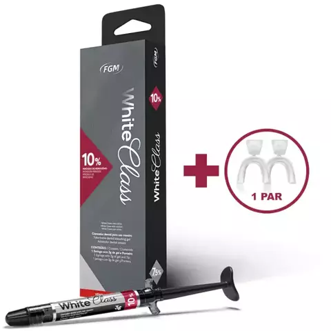 Clareador Dental Whiteness Class 10% - FGM - 1 Un. + 1 Par de Moldeira - comprar online