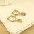 Argollas dije Rectangular plus