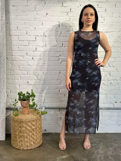 Vestido Sasha Tule Estampa