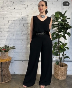 Pantalona Débora Linho Preta