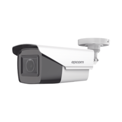 Bala TURBOHD 5 Megapixel / Lente Mot. 2.7 a 13.5 mm / 40 mts IR EXIR / dWDR / TVI-AHD-CVI-CVBS / Exterior IP67 / 12 Vcc / 24 VCA
