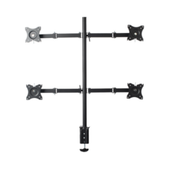 Montaje de Escritorio articulado para 4 monitores de 13 a 27" / Soporta hasta 15 kg / Vesa 75 x 75 / 100 x 100 / Acero - comprar en línea