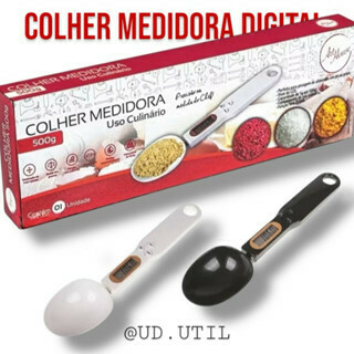 Colher com Balança Digital LCD Dosadora de Alta Precisão com Bateria