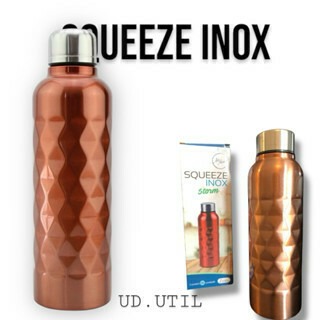 Squeeze Garrafa Garrafinha de Água Térmica Cantil Inox Storm 750 ML Cor Bronze