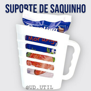 Suporte para Saquinho Porta Saquinho Saco de Leite ou Iogurte Multifuncional