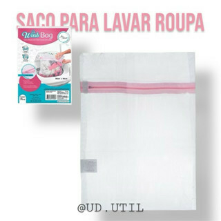 Saco para Lavar Roupa Delicada 30x40cm Lavagem Eficiente Anti Bolinha e Fiapo - comprar online