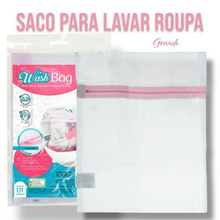 Saco para Lavar Roupa Delicada 50x60cm Lavagem Eficiente Anti Bolinha e Fiapo