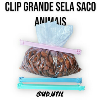 Kit Clip Fecha Sela Embalagens e Saquinhos de Alimentos e Temperos C/ 9 Peças Pq - comprar online