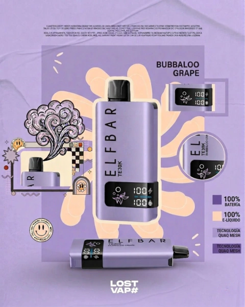 ELFBAR 30K BUBBALOO GRAPE