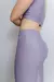 Conjunto Linha Shine Alfazema Tamanho P – Top e Calça - Zozofit