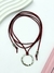 Chocker Gamuza Bordo Circulo