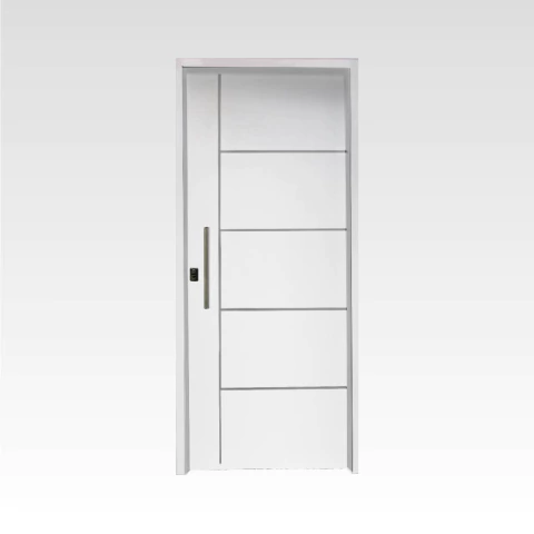 PUERTA SILVER 470 - INTECTADA CIEGA CON APLIQUE Y BARRAL BLANCA - comprar online
