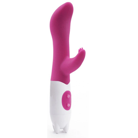Vibrador Ponto G com Estimulador Clitoriano Recarregável e 10 Modos de Vibração - G-Spot | 6,7 x 3,1 cm |