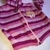Cardigan a rayas Rosa - comprar online