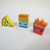 Borracha Comidas - Kit com 3 - Madan Personalizados